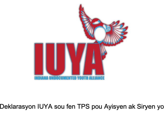 IUYA Statement on TPS ending for Haitians and Syrians Haitian Creole